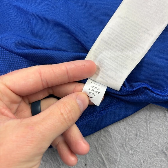 Chicago Cubs Nike Jersey Mens Small Blue One Button Baseball MLB - Picture 7 of 9